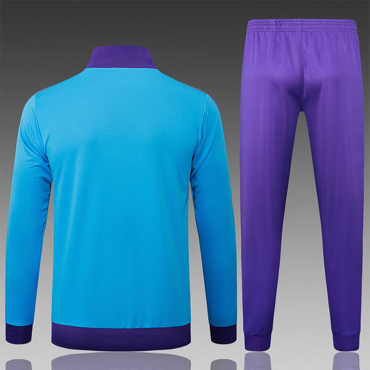 Chándal Retro Real Madrid Azul Claro y Morado 2025/2026