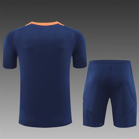 Conjunto Manchester United 24/25 – Edición Especial Navy & Orange