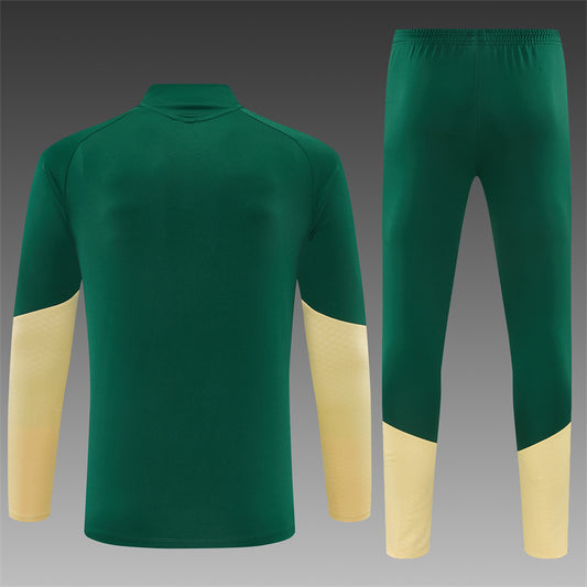 Conjunto Real Madrid 2026/2027 – Verde/Beige Entrenamiento
