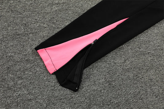 Conjunto Deportivo del PSG - Edición Negra y Rosa con Detalles Jordan
