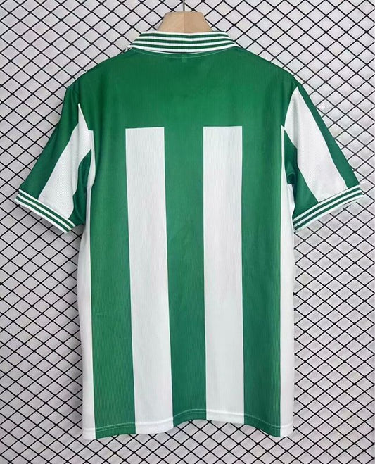 Camiseta Córdoba CF Local – Umbro Vintage CajaSur Rayas Verdes