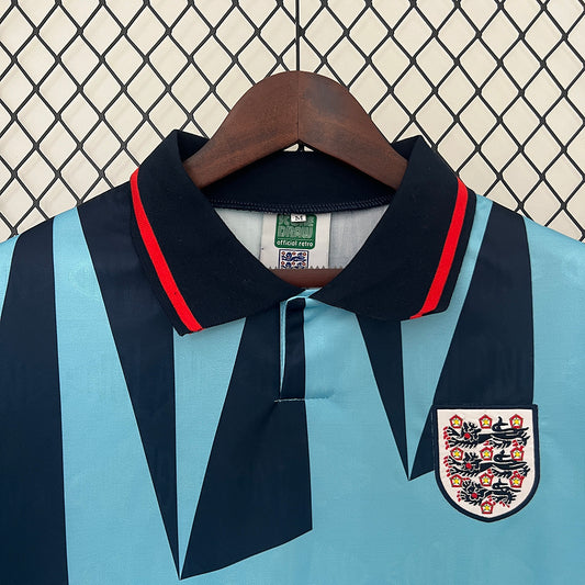 Camiseta Inglaterra Portero 1990 – Diseño Retro Azul Celeste