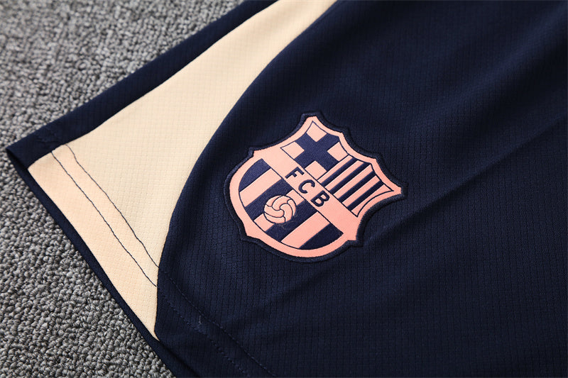 Set Oficial FC Barcelona Segunda Equipación 25/26 – Elegancia en Tono Arena