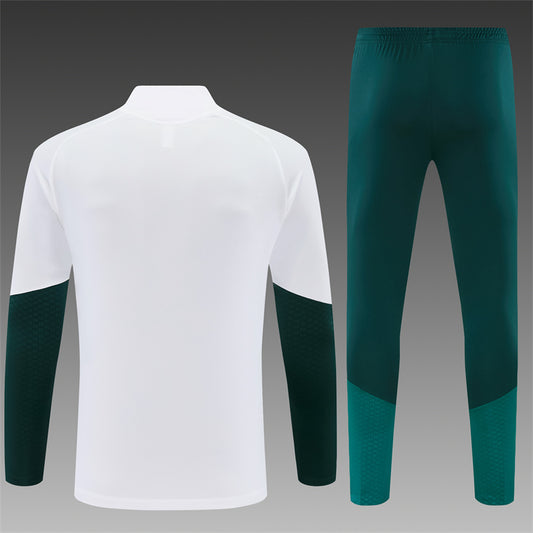 Chándal Real Madrid Blanco y Verde 2026/27 – Conjunto de Entrenamiento