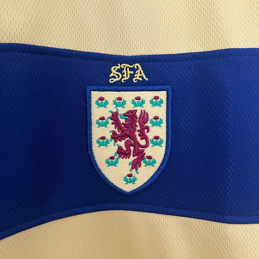 Camiseta Escocia Suplente 2002 – FILA ClimaTech Amarilla