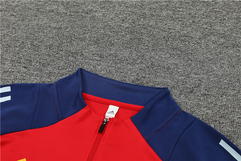 Chándal Oficial España 24/25 - Edición Roja con Detalles en Azul y Amarillo
