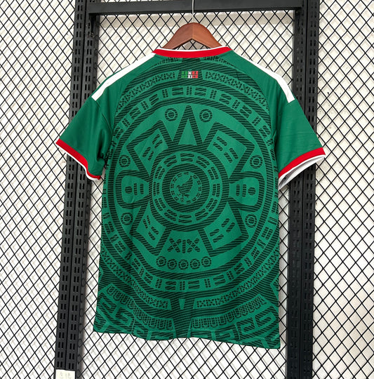 Camiseta México 2025/2026 Local – Verde Diseño Azteca Premium