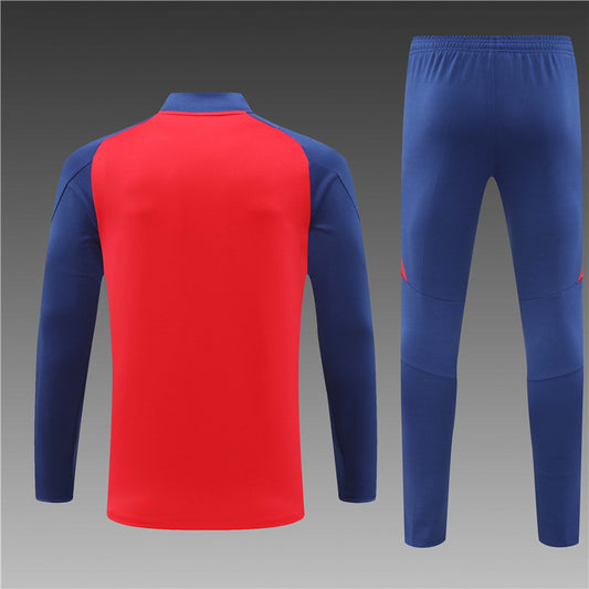 Chándal Oficial España 24/25 - Edición Roja con Detalles en Azul y Amarillo