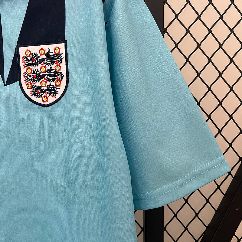 Camiseta Inglaterra Portero 1990 – Diseño Retro Azul Celeste