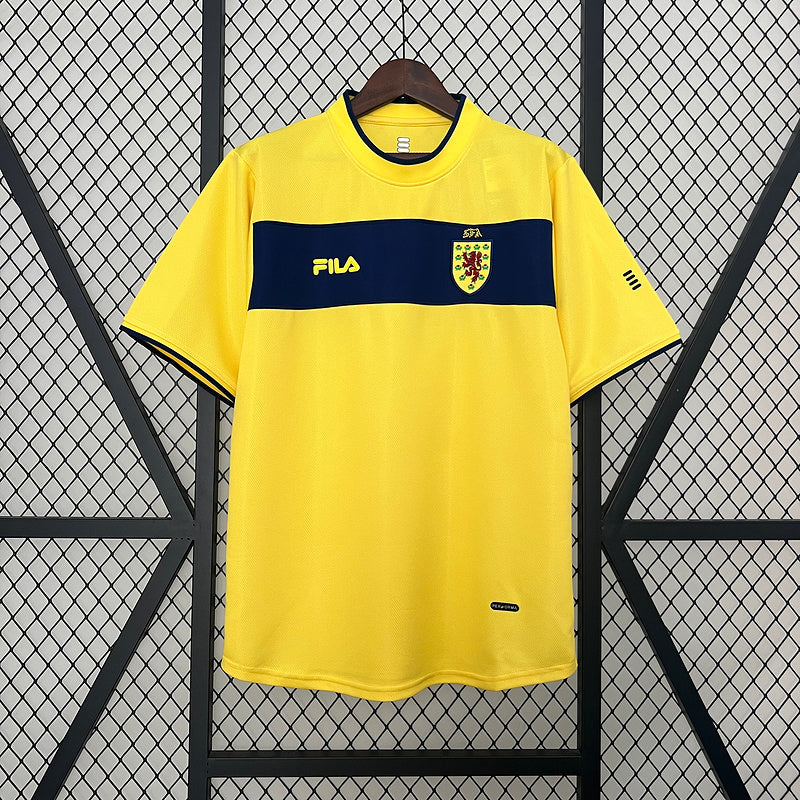 Camiseta Escocia Suplente 2002 – FILA ClimaTech Amarilla