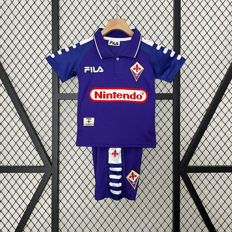 Conjunto Fiorentina Kids Fila – Nintendo Sponsor (1998-1999)