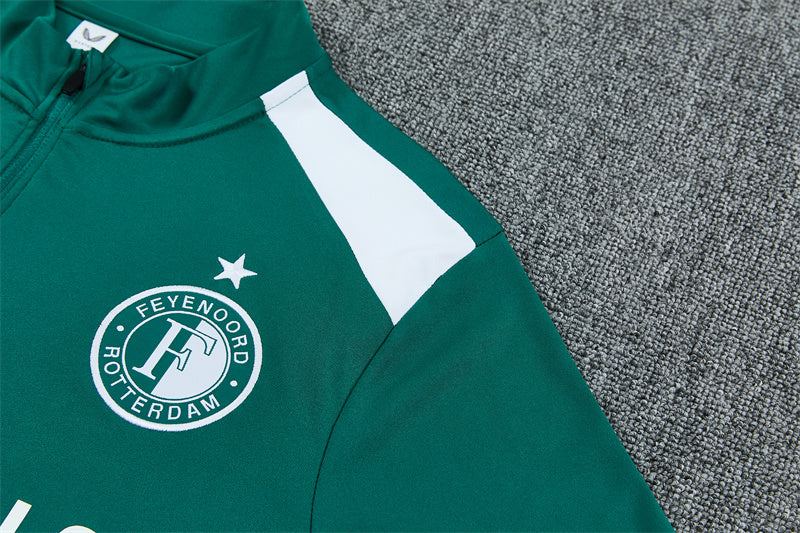 Chándal Feyenoord Rotterdam Entrenamiento 26/27 – Verde, Negro y Blanco
