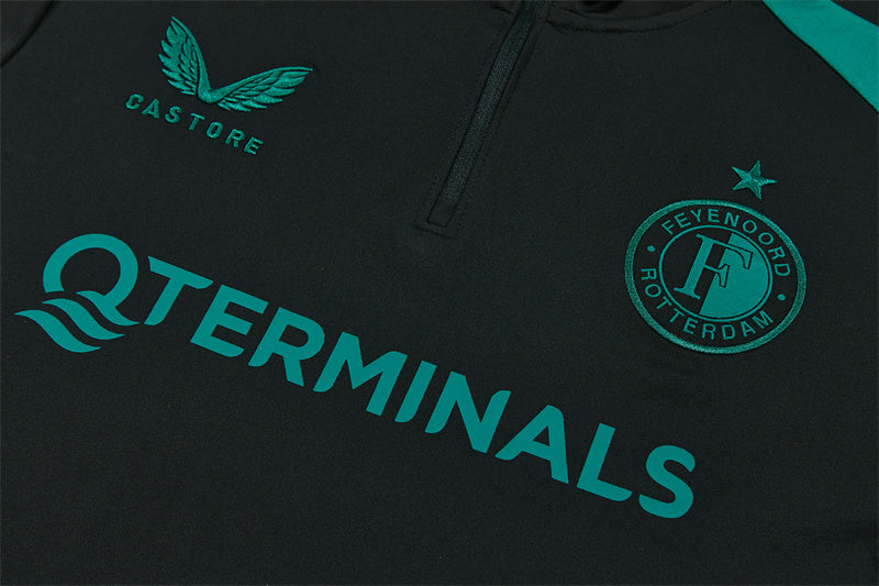 Chándal Feyenoord Rotterdam Entrenamiento 26/27 – Negro y Verde