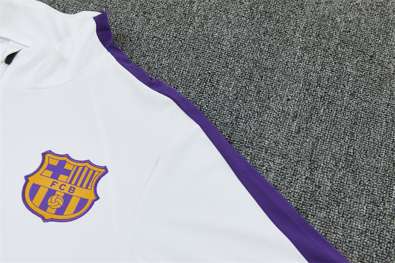Chándal FC Barcelona Blanco y Negro 2026/27 – Conjunto de Entrenamiento