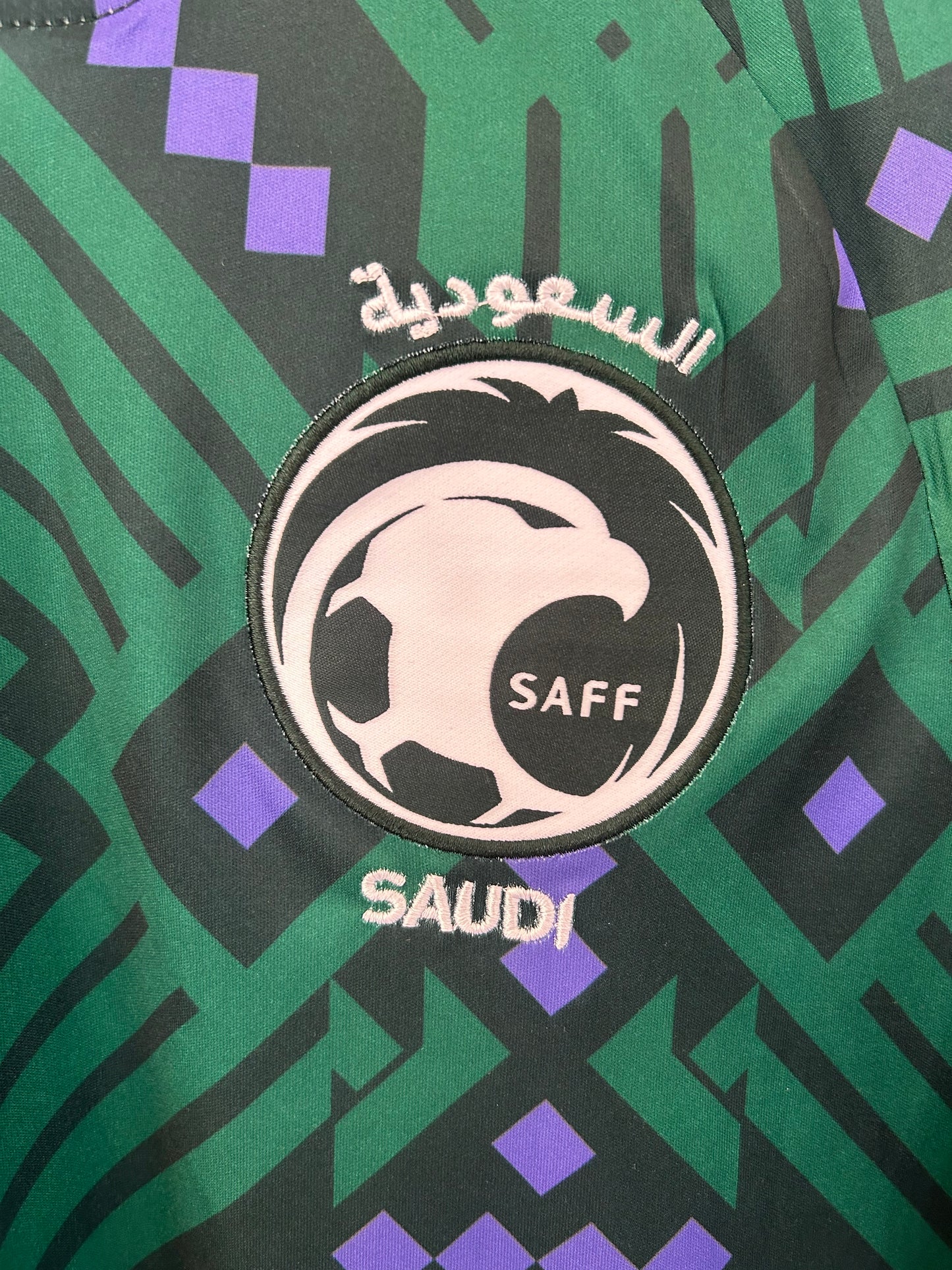 Camiseta Arabia Saudita 2025/2026 Local – Verde Geométrica