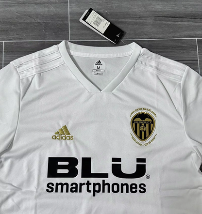 Camiseta Valencia CF Edición Especial BLU – Blanca con Detalles Dorados