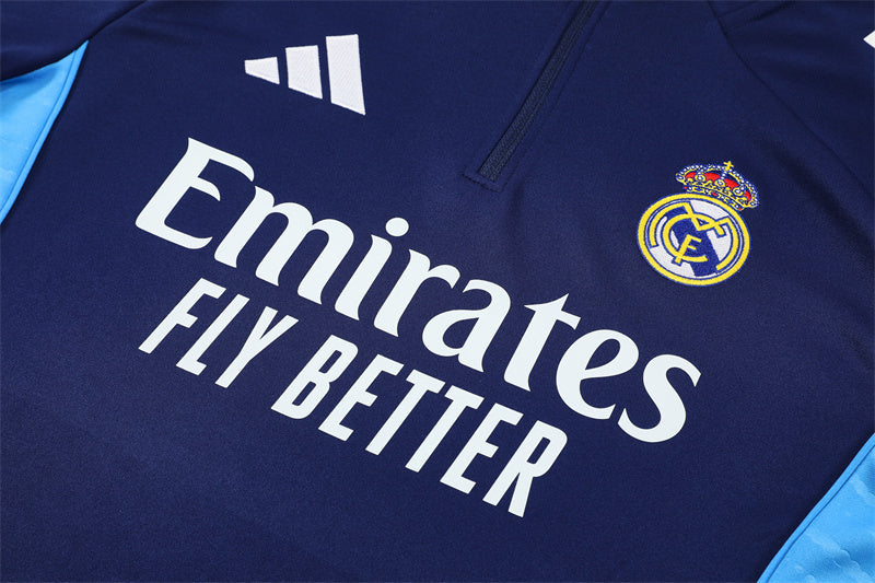 Chándal de Entrenamiento Real Madrid 25/26 – Azul Marino/Azul Celeste