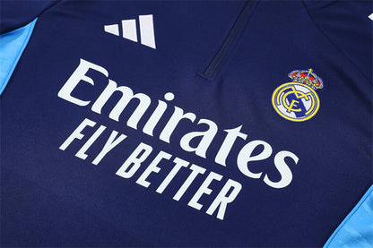 Chándal de Entrenamiento Real Madrid 25/26 – Azul Marino/Azul Celeste