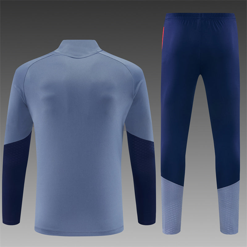 Chándal Bayern Múnich Gris y Azul 2026/27 – Adidas – Conjunto de Entrenamiento