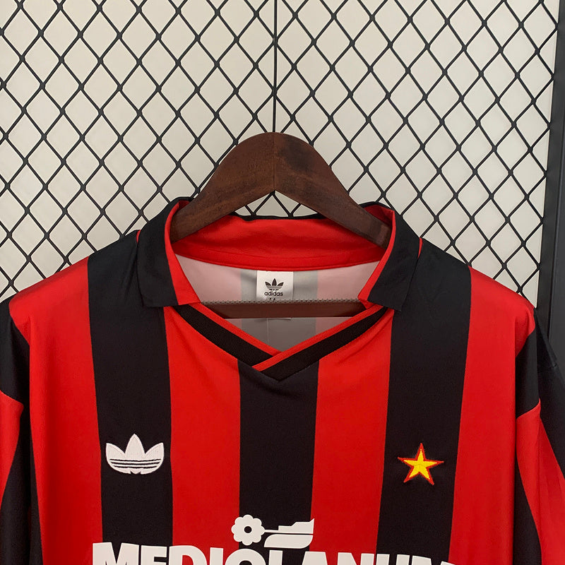 Camiseta AC Milan Local 1988–1990 – Adidas Mediolanum Vintage