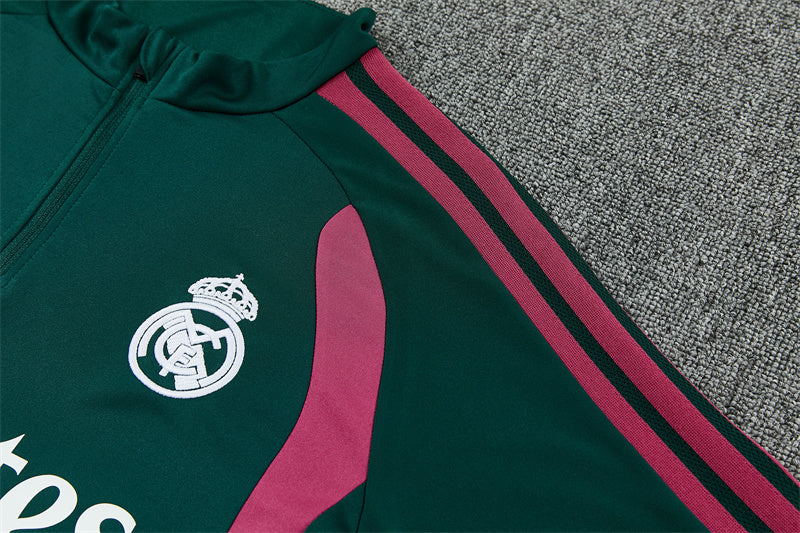 Chándal Real Madrid Verde y Rosa – Adidas – Conjunto de Entrenamiento