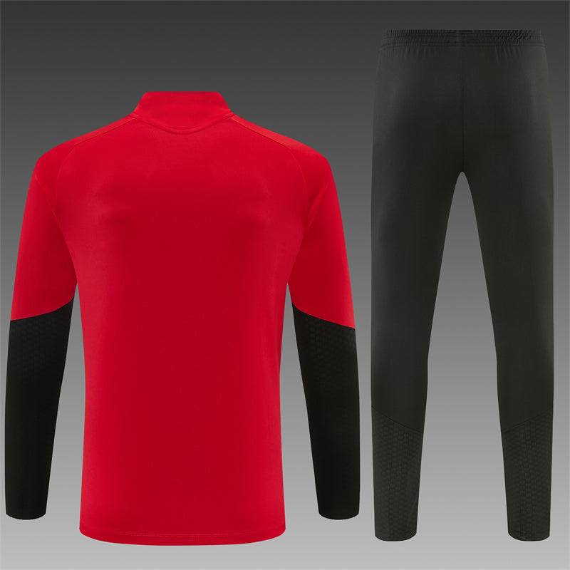 Chándal Manchester United Rojo y Negro 2026/27 – Adidas – Conjunto de Entrenamiento