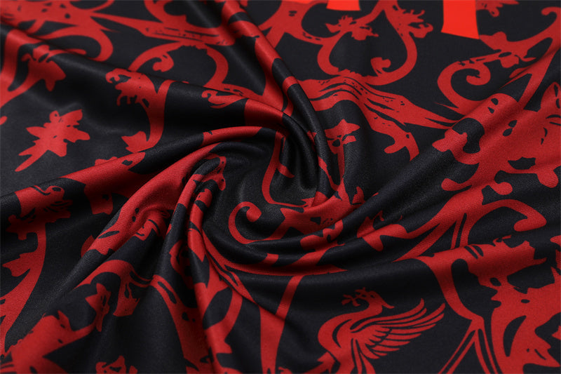 Chándal de entrenamiento del Liverpool 2025/26 – Edición “Baroque Red”.