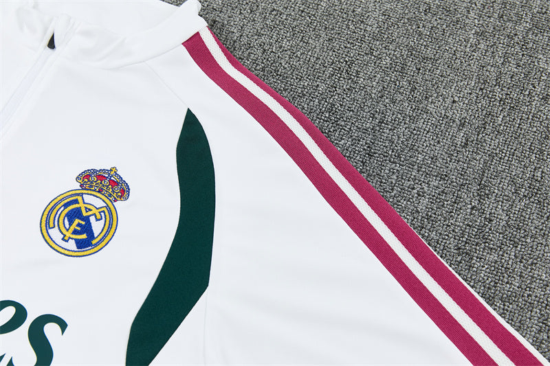 Chándal Real Madrid Blanco y Verde 2026/27 – Conjunto de Entrenamiento