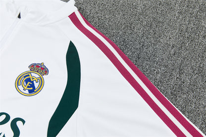 Chándal Real Madrid Blanco y Verde 2026/27 – Conjunto de Entrenamiento