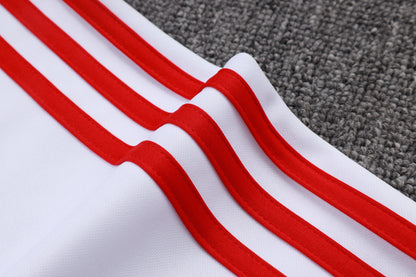 Chándal Bayern Múnich 2025/2026 – Blanco con Gris y Detalles Rojos