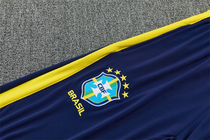 Conjunto Brasil 2026/2027 – Azul Oscuro/Amarillo Entrenamiento