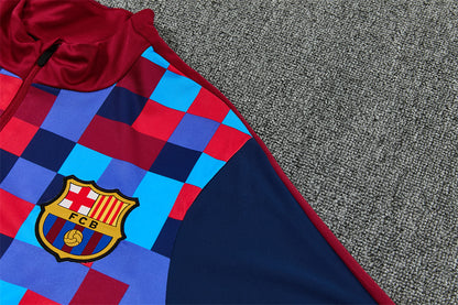 Chándal FC Barcelona Cuadros Azul y Granate – Nike – Conjunto de Entrenamiento