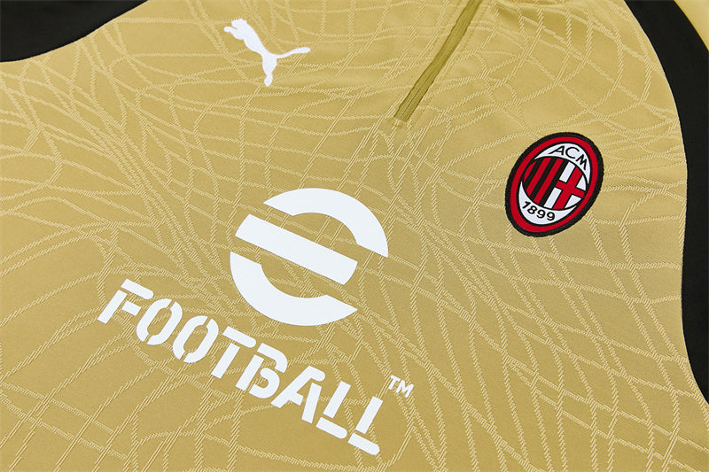 Chándal AC Milan Entrenamiento 26/27 – Dorado y Negro