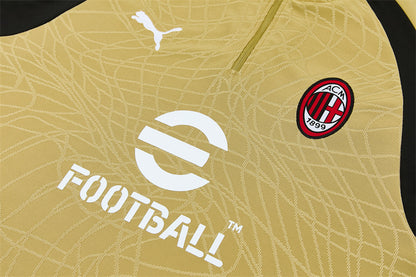 Chándal AC Milan Entrenamiento 26/27 – Dorado y Negro