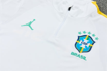 Chándal Brasil Blanco y Negro – Jordan – Conjunto de Entrenamiento