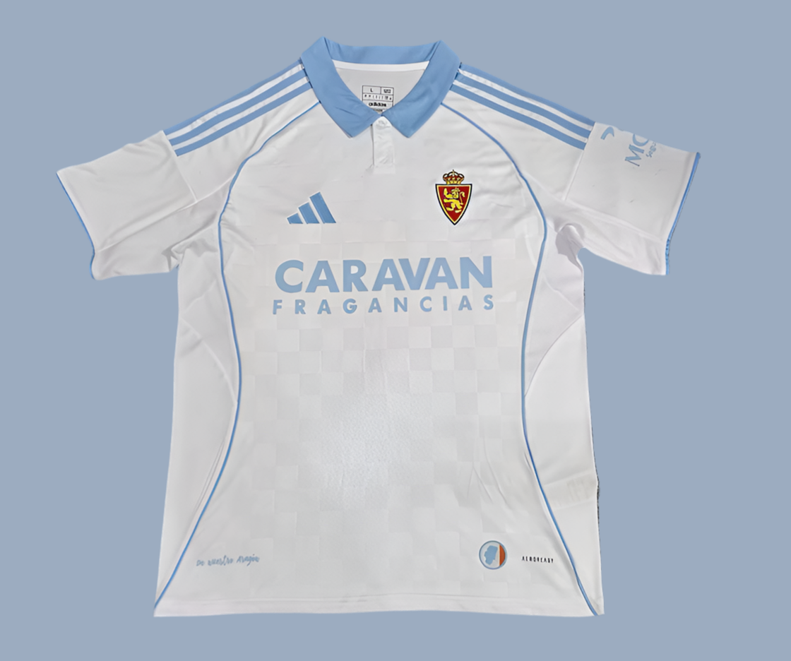 Camiseta Oficial Real Zaragoza 25/26 – Primera Equipación