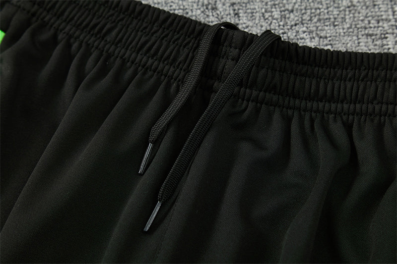 Chándal México 2025/2026 – Conjunto de Entrenamiento Negro con Detalles Verde Neón