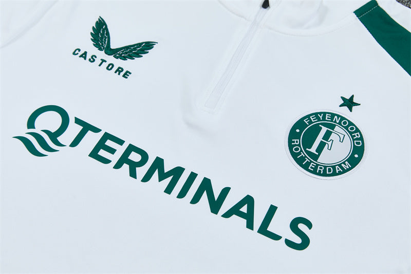Chándal Feyenoord Rotterdam Entrenamiento 26/27 – Blanco, Negro y Verde