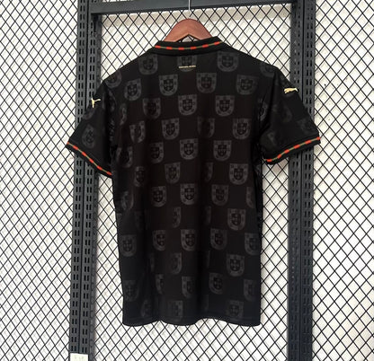 Camiseta Portugal 2025/2026 Alternativa – Negra Detalles Dorados