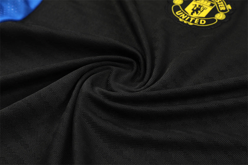 Chándal de Entrenamiento Manchester United 25/26 – Negro/Azul/Amarillo