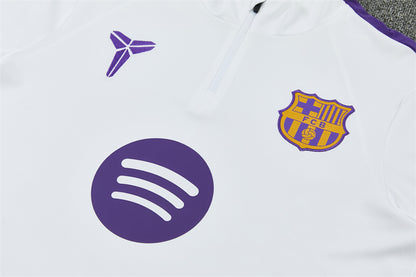 Chándal FC Barcelona Blanco y Negro 2026/27 – Conjunto de Entrenamiento