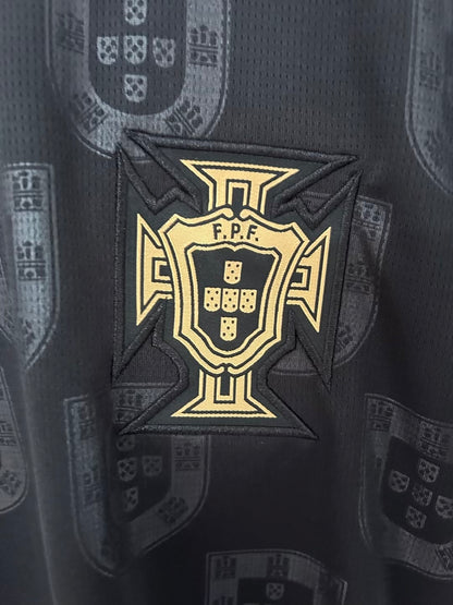 Camiseta Portugal 2025/2026 Alternativa – Negra Detalles Dorados