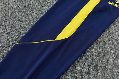 Conjunto Brasil 2026/2027 – Azul Oscuro/Amarillo Entrenamiento