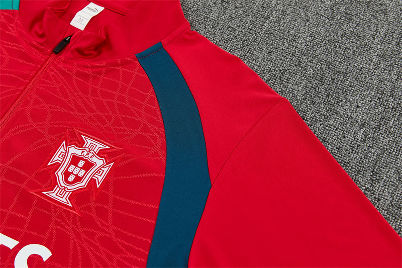 Chándal Selección Portugal Rojo y Verde – Puma – Conjunto de Entrenamiento