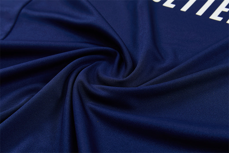 Chándal Real Madrid Azul Marino, Naranja y Blanco – Adidas – Conjunto de Entrenamiento