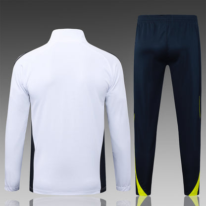 Chándal Real Madrid 2025/2026 – Blanco, Negro y Lima