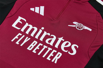 Chándal Arsenal Entrenamiento 26/27 – Granate, Negro y Blanco