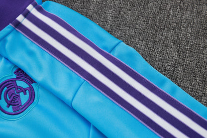 Chándal Retro Real Madrid Azul Claro y Morado 2025/2026