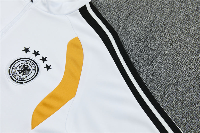 Chándal Alemania 2025/2026 – Conjunto de Entrenamiento Blanco con Detalles Tricolor