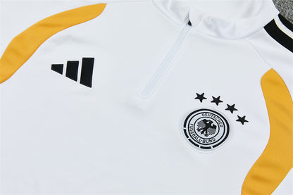 Chándal Alemania 2025/2026 – Conjunto de Entrenamiento Blanco con Detalles Tricolor